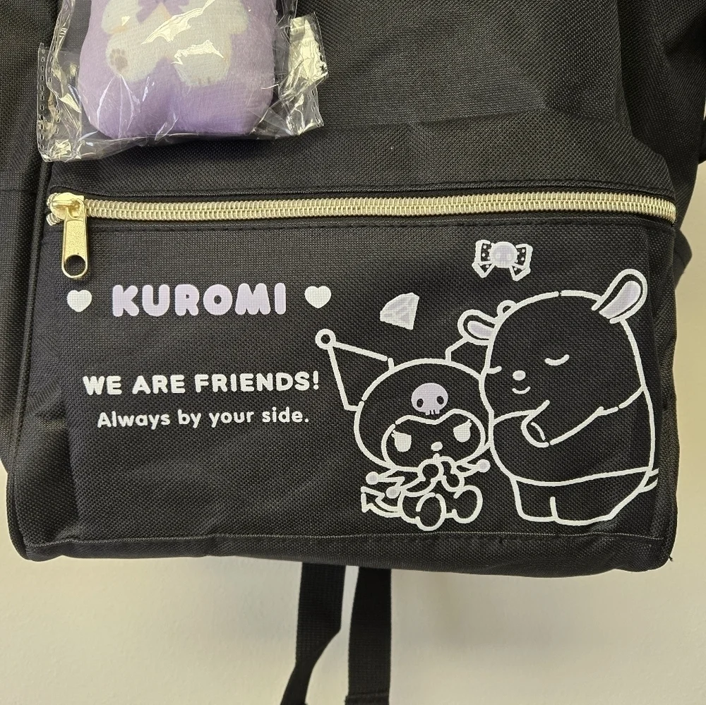 Sanrio Kuromi Backpack with Bag Charm